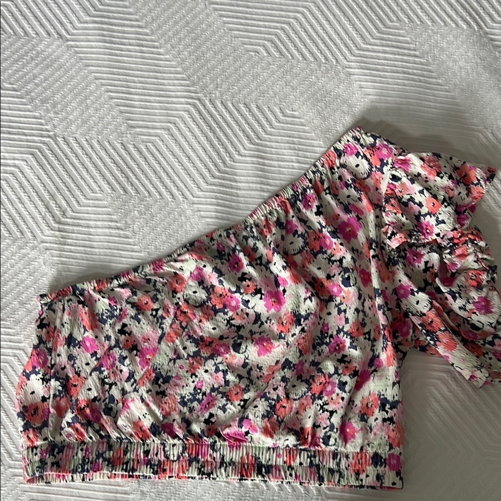 Universal Thread Floral Blouse - Pink and Black